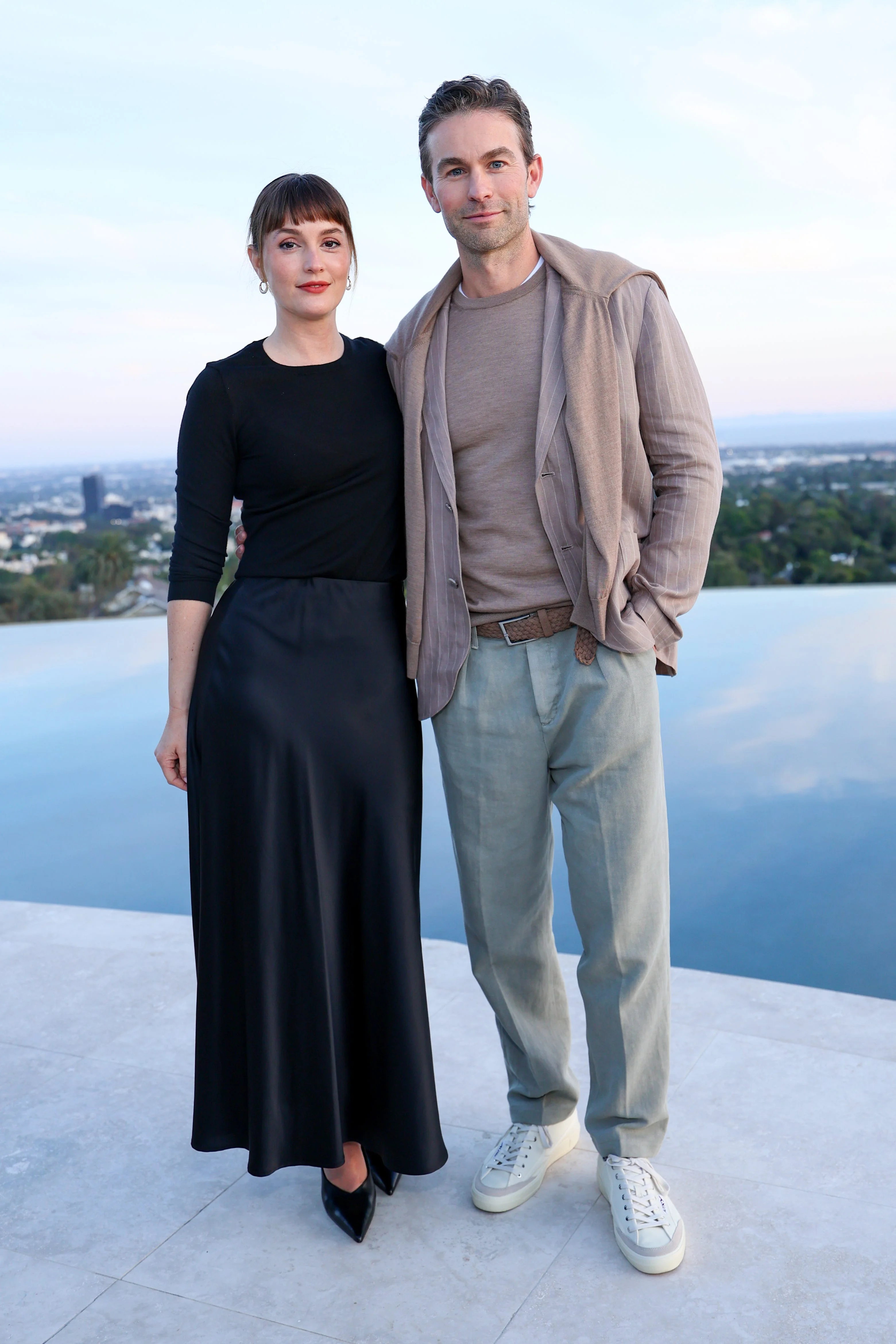 Leighton Meester et Chace Crawford au dîner Falconeri