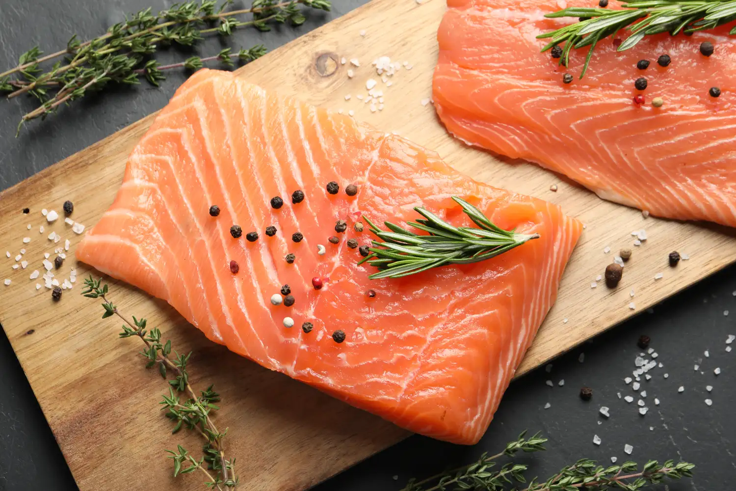 Filets de saumon - riches en omega-3 anti-inflammatoires